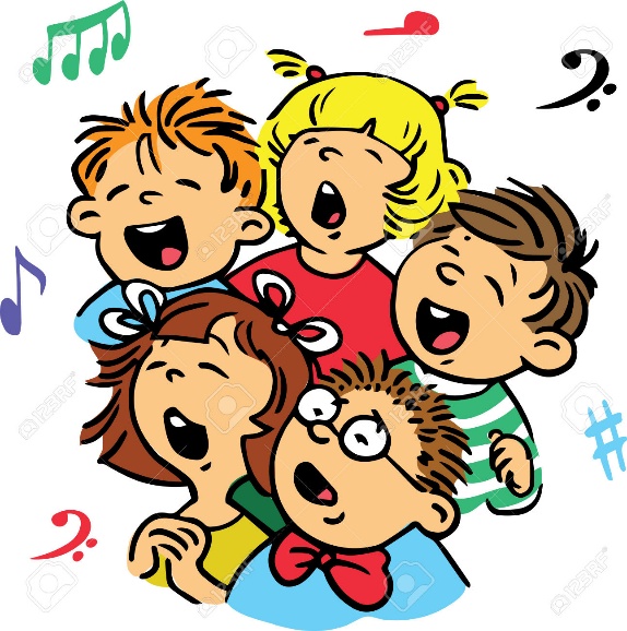 children singing
